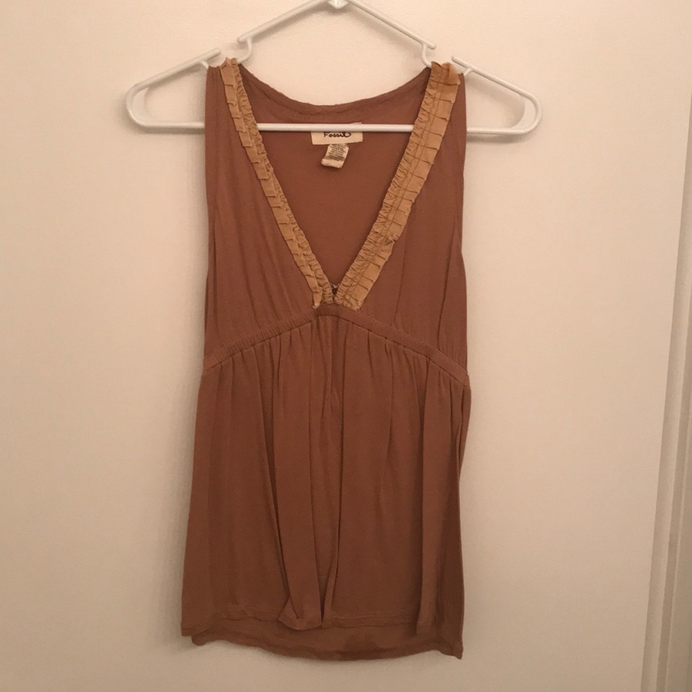 Tan Fossil shirt
